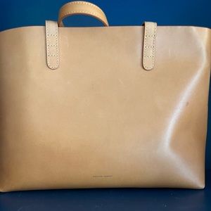 Mansur Gavriel NWT tan leather tote bag with wallet